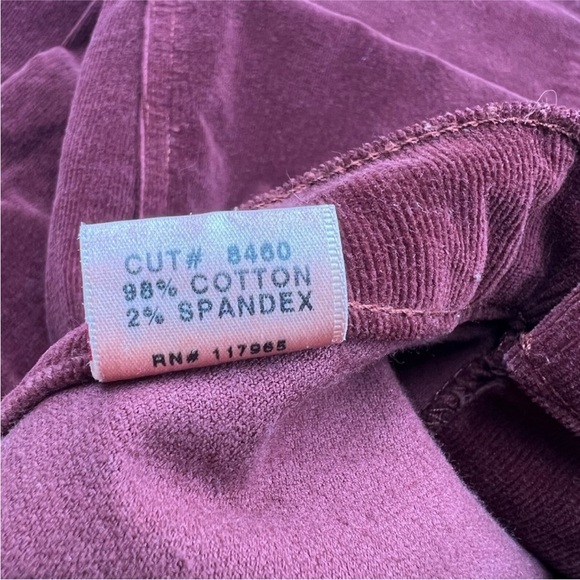 J Brand Burgundy Corduroy Pants - Picture 6 of 6
